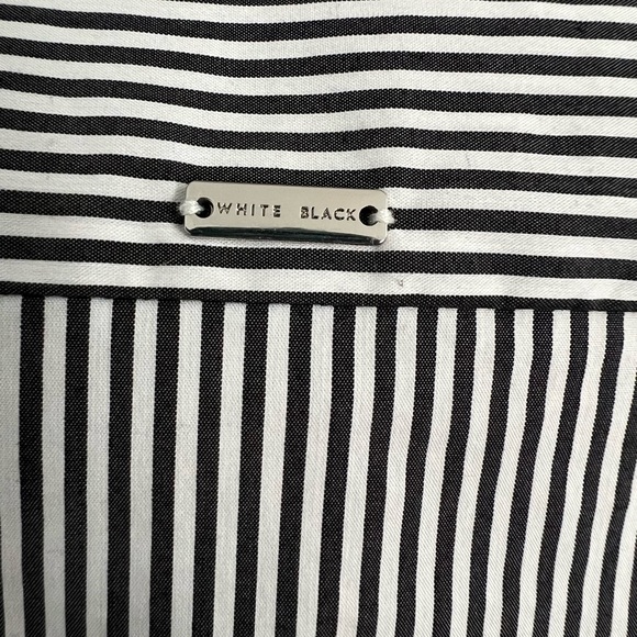 WHBM - Long Sleeve Crisp Poplin Striped Blouse - Picture 11 of 14